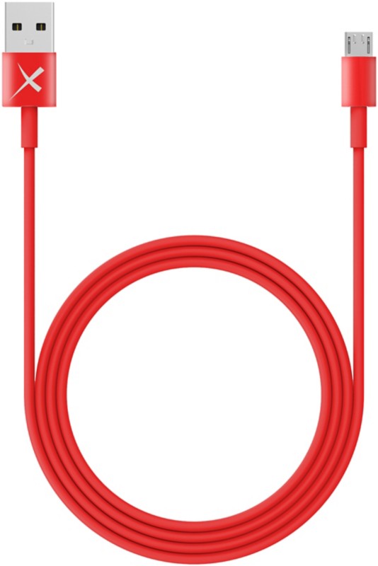 XLAYER 214096 1 x Micro USB A Stecker auf 1 x USB A Stecker Kabel 1 m Rot