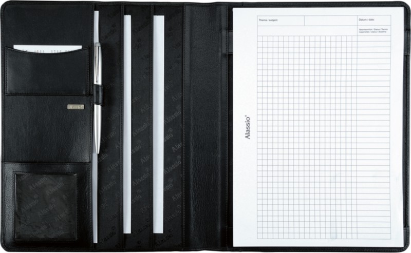 Alassio Konferenzmappe CREMONA 25 x 3 x 32 cm Schwarz