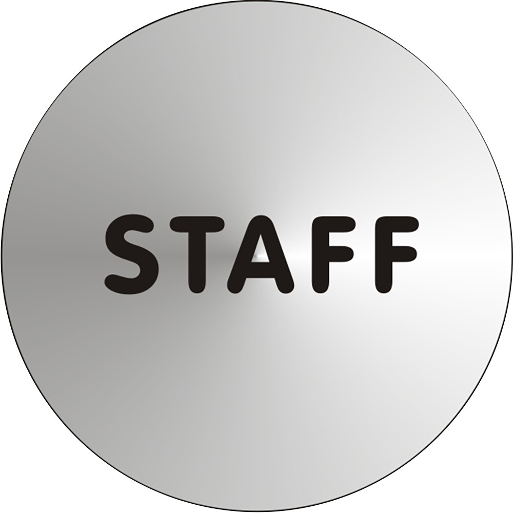 Sign Staff Adhesive Stainless Steel