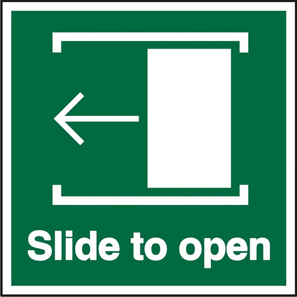 First Aid Sign Slide to Open Self-adhesive Plastic 20 x 15 cm