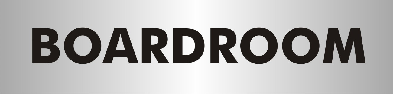 Sign Boardroom Adhesive Acrylic 4.5 x 19 cm