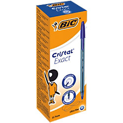 BIC Cristal Exact Kugelschreiber 0,28 mm Blau 20 Stück 992605