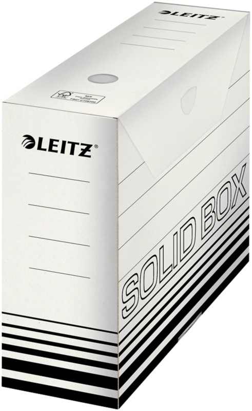 Leitz Solid Archivschachteln 6128 900 Blatt A4 Weiß Karton 10 x 25,7 x 33 cm 10 Stück