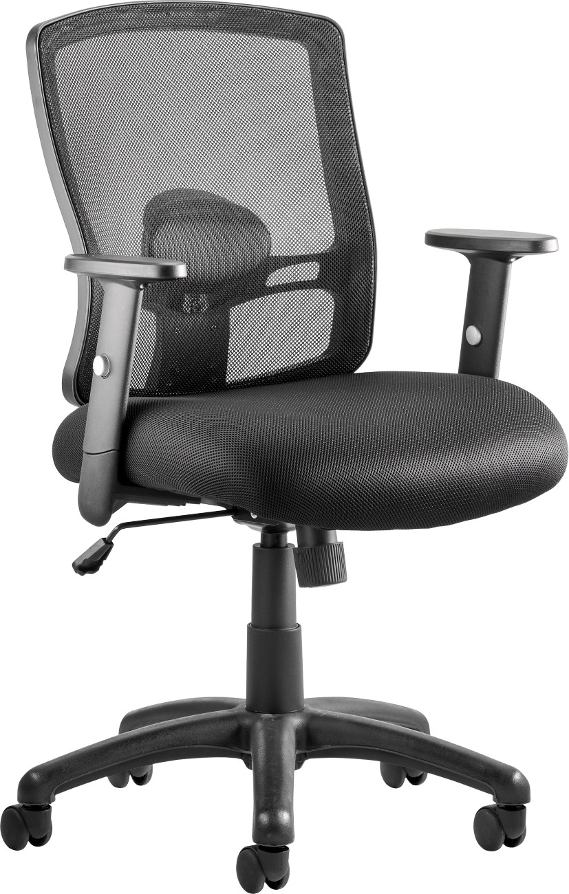 Dynamic Operator Chair Basic Tilt Mesh Height-Adjustable Armrest Black 125 Kg Portland