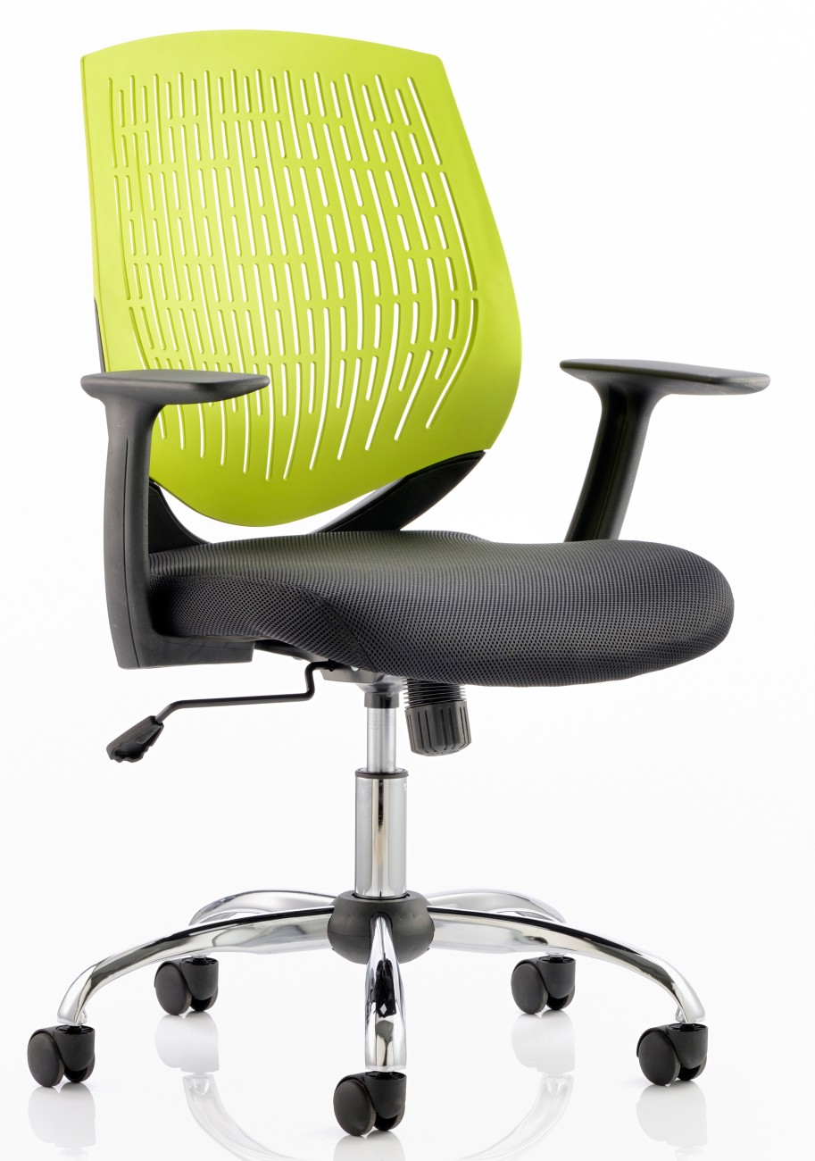 Dynamic Green Basic Tilt Task Office Chair With Armrest And Adjustable Seat Dura Size 5