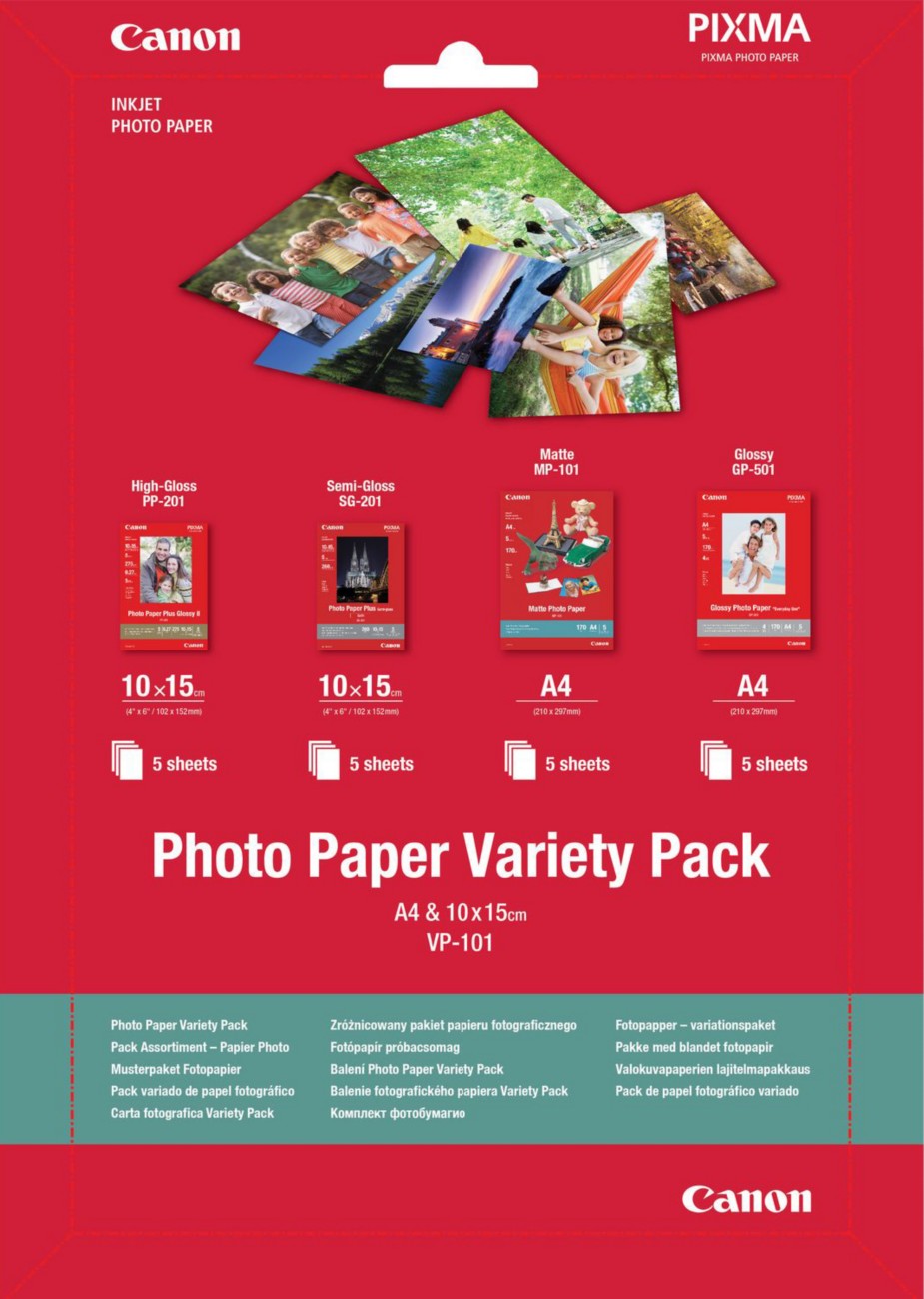 Canon Inkjet Fotopapier Fotopapier Glänzend Weiß 20 Blatt 1034042