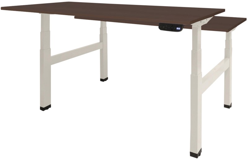 Schaffenburg Dextro Plus Duo Elektrisch Höhenverstellbar Sitz-Stehschreibtisch Rechteckig Eiche H-Fuß-Gestell 1.200 (B) ...