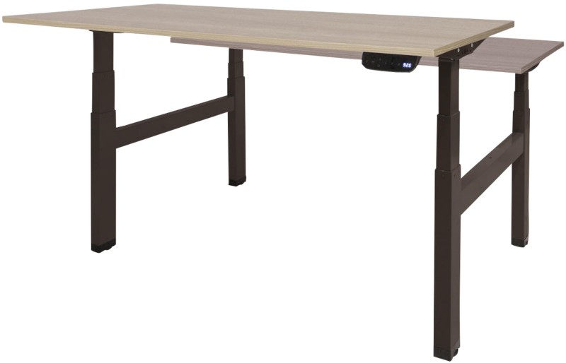 Schaffenburg Dextro Plus Duo Elektrisch Höhenverstellbar Sitz-Stehschreibtisch Rechteckig Eiche H-Fuß-Gestell 1.400 (B) ...