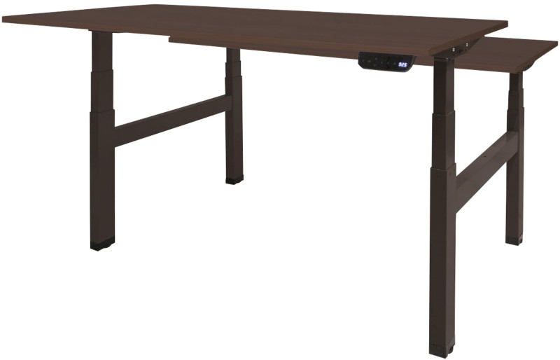 Schaffenburg Dextro Plus Duo Elektrisch Höhenverstellbar Sitz-Stehschreibtisch Rechteckig Eiche H-Fuß-Gestell 1.600 (B) ...