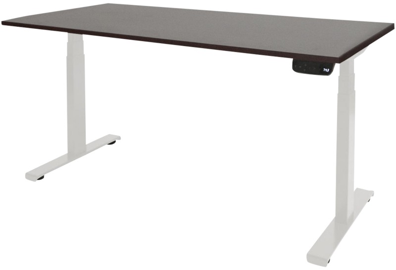 Schaffenburg Dextro Plus Elektrisch Höhenverstellbar Sitz-Stehschreibtisch Rechteckig Eiche T-Fuß 1.200 (B) x 800 (T) x ...
