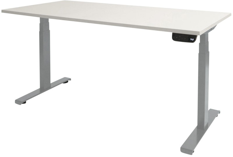 Schaffenburg Dextro Plus Elektrisch Höhenverstellbar Sitz-Stehschreibtisch Rechteckig Weiß T-Fuß 1.400 (B) x 800 (T) x 6...