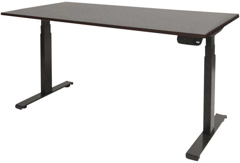 Schaffenburg Dextro Plus Elektrisch Höhenverstellbar Sitz-Stehschreibtisch Rechteckig Kirsche T-Fuß 1.800 (B) x 800 (T) ...