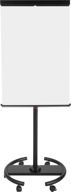 Bi-Office Convertible Mobiles Flipchart EA4806156 Blanko Magnetisch For Euro und A1 Blocks Mit 5 Rollen und Stiftablage Weiß, Schwarz