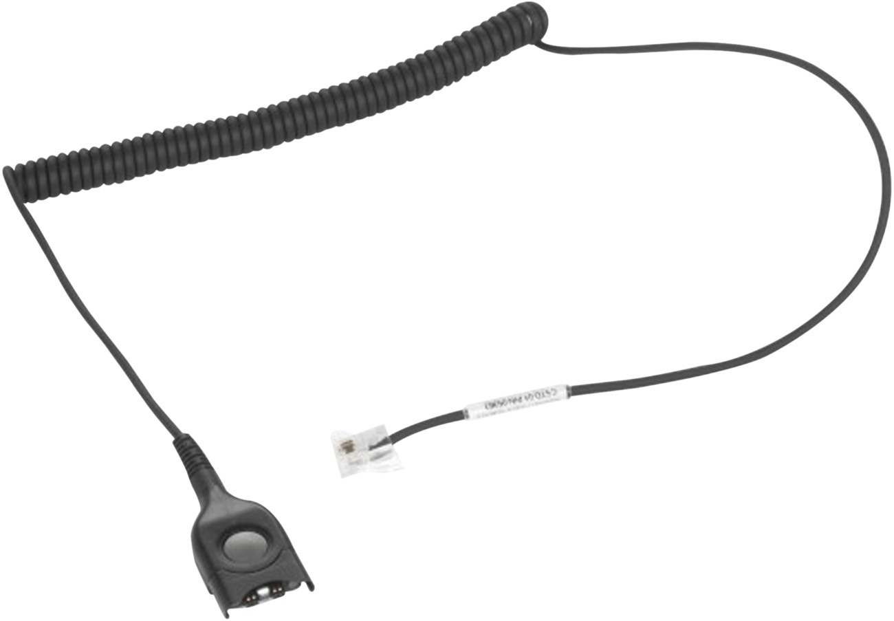EPOS Telephone Cable RJ9 to Quick Disconnect Headset Black (1000836) - Image 11