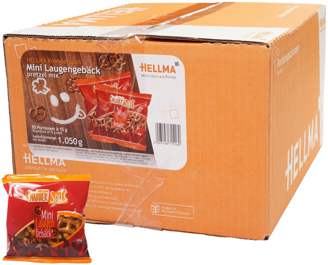 Hellma Brezeln Mini 70 Stück à 15 g 1036444