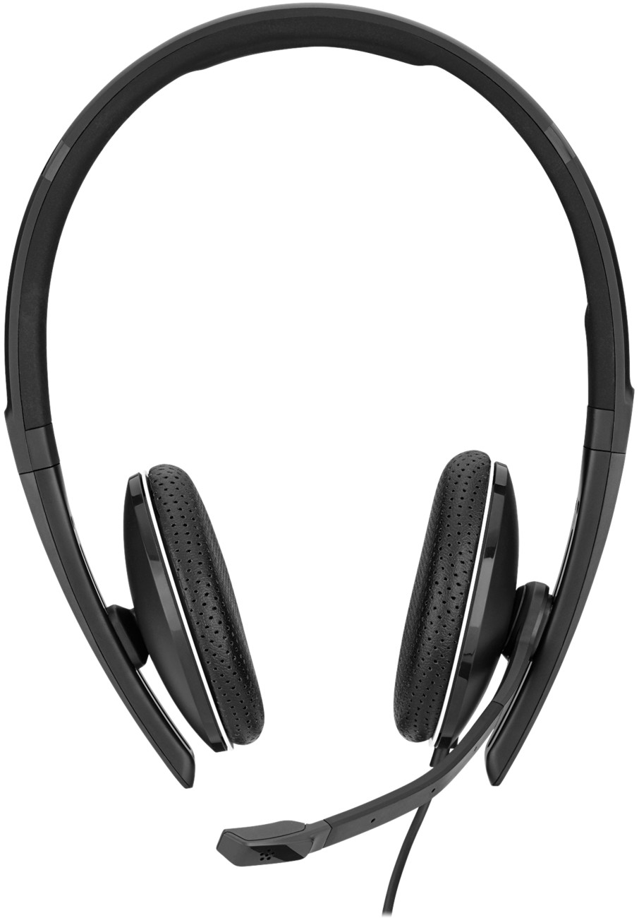 EPOS Sennheiser SC 165 USB-C Kabelgebundenes Headset mit Kopfbügel, Geräuschunterdrückung und Mikrofon Schwarz
