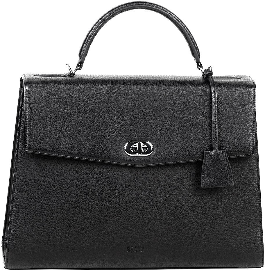 SOCHA Damen Laptoptasche Audrey Black 13.3  Kunstleder Schwarz 40 x 12 x 28,5 cm