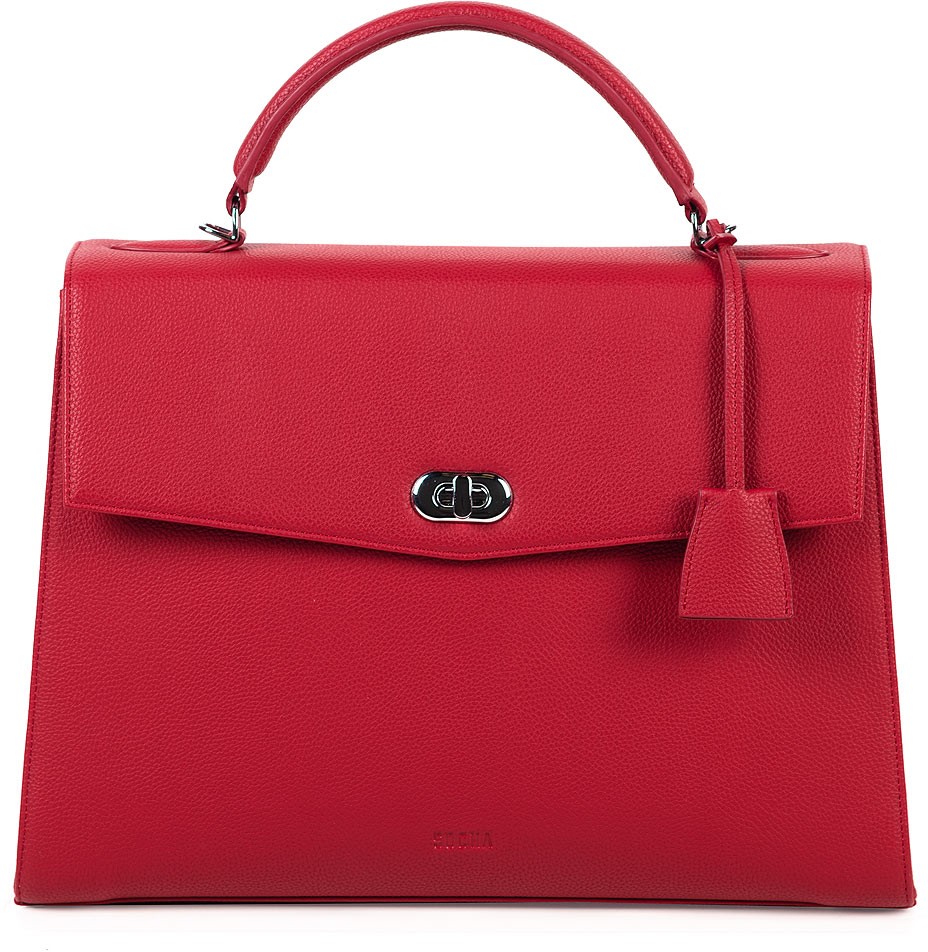 SOCHA Damen Laptoptasche Audrey Cherry 13.3  Kunstleder Rot 40 x 12 x 28,5 cm