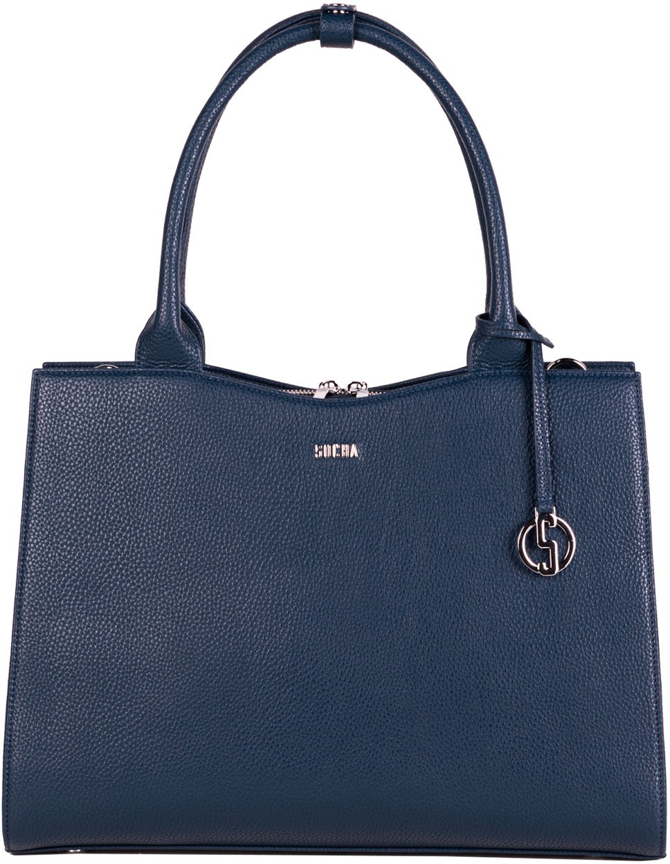 SOCHA Damen Laptoptasche Navy Blue Midi 13.3  Kunstleder Marine Blue 36 x 12 x 29 cm