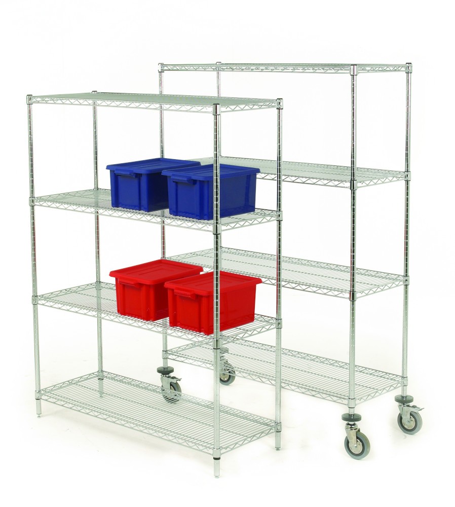 Slingsby Shelving Unit 4 Shelves Steel 1,219 X 457 X 1,740 Mm Silver