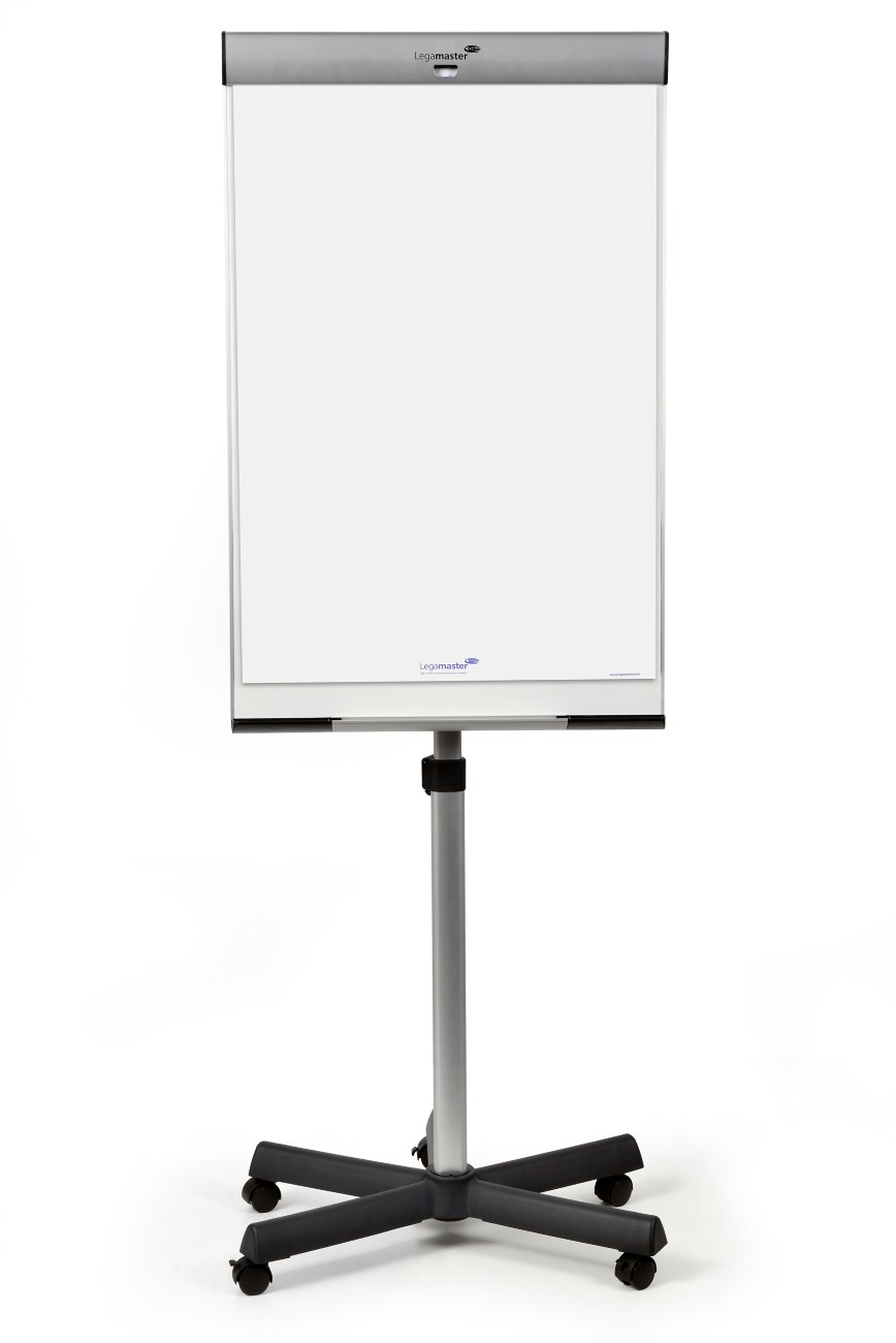 Legamaster Mobiles Flipchart PROFESSIONAL TRIANGLE B1 Magnetisch Mit 4 Rollen und Stiftablage Schwarz