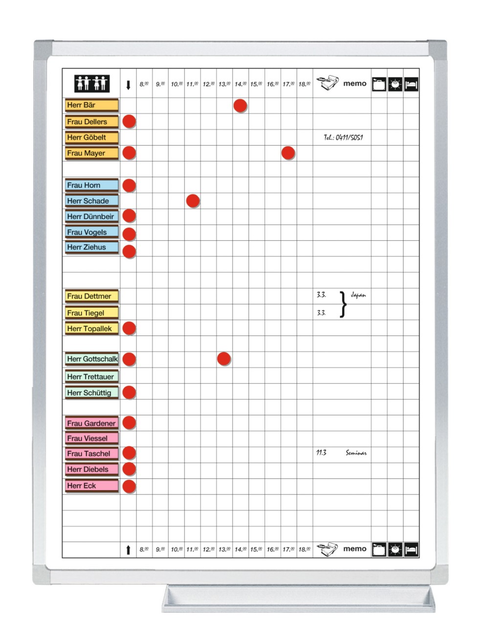 Legamaster Professional In-and-Outboard, magnetisch, 45 x 60 cm