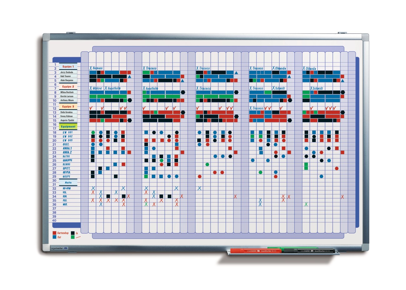 Legamaster Premium Plus Mehrzweckplaner, emailliert, magnetisch, 90 x 60 cm