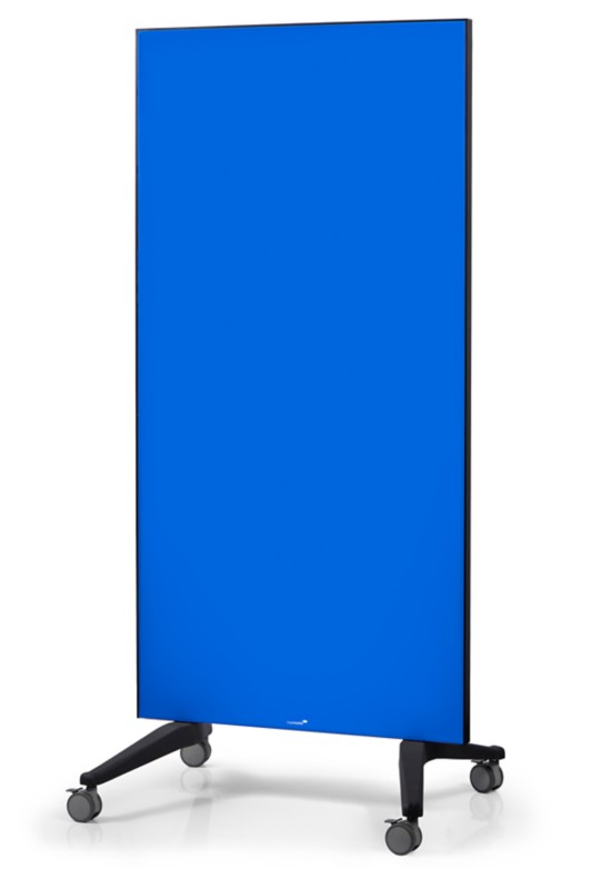 Legamaster Mobile Schutzscheibe Glasboard Magnetisch Blau 90 x 175 cm