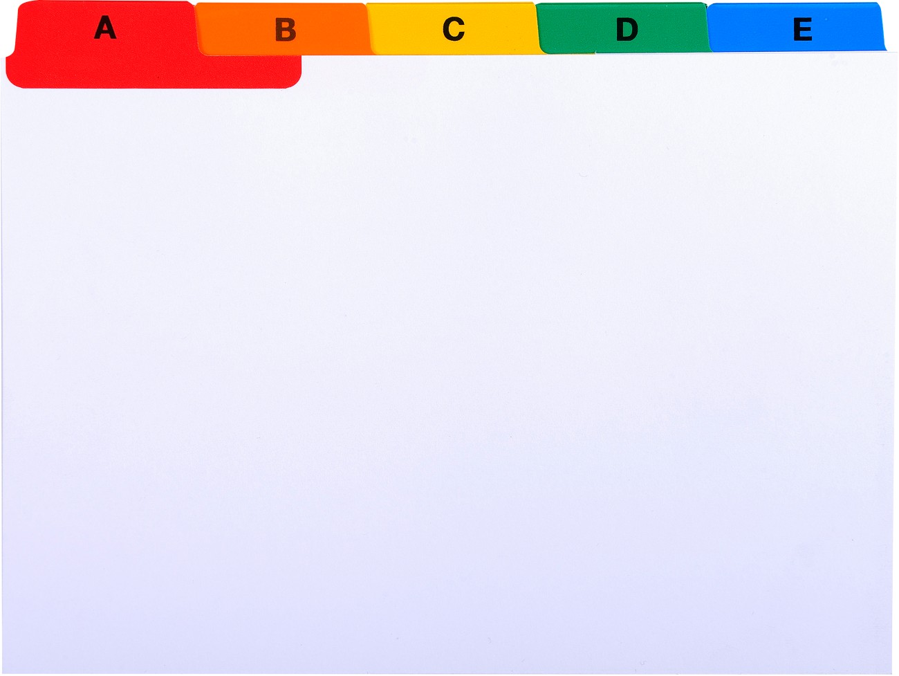 Exacompta Alphabetical Index Cards 13997E 117X148mm A6 25 Parts (A-Z) Pack Of 10