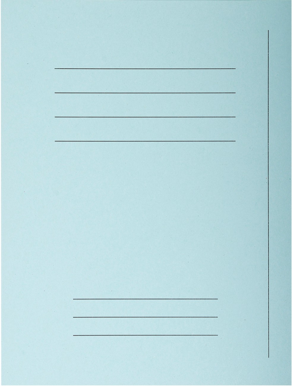 Exacompta Forever Square Cut Folder A4 Blue Manila Recycled 100% 220 Gsm Pack Of 100