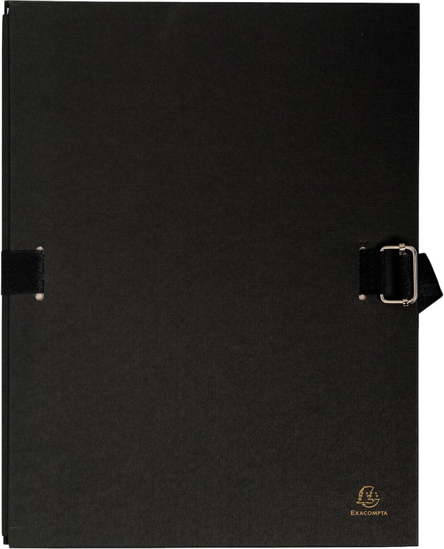 Exacompta Folders 223265E A4 Black Cardboard 24 X 32 Cm Pack Of 10