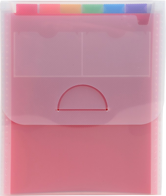 Thumbnail - Exacompta Fächermappe 55798E DIN A4 Transparent Recyceltes Polypropylen 25,5 x 30,5 cm 5 Stück