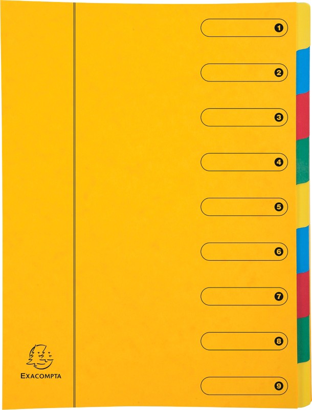 Exacompta Mappen met uitrekbare rug 5109E Geel Balacron 24,5 x 32 cm 6 Stuks