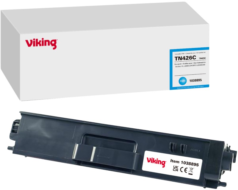 Viking TN-426C Kompatibel Brother Tonerkartusche Cyan