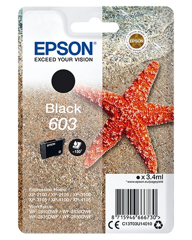 Epson 603 Starfish Black Ink Cartridge, Black - Image 15