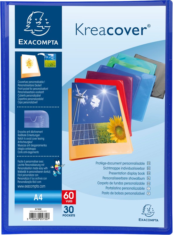 Thumbnail - Exacompta Präsentationsmappe Kreacover 5730E Farbig Sortiert Polypropylen 12 Stück