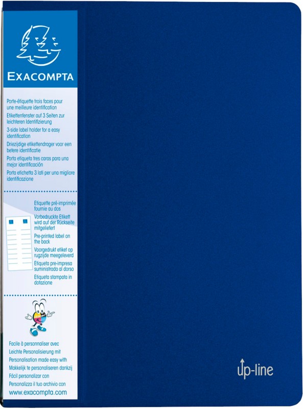 Exacompta Präsentationsmappe Up Line 88302E Blau Polypropylen 12 Stück