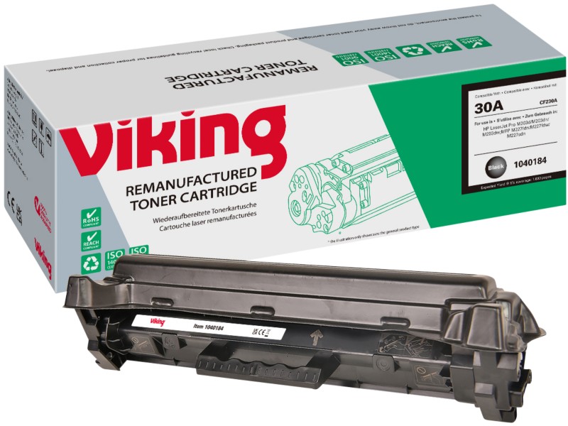 Viking 30A Kompatibel HP Tonerkartusche CF230A Schwarz