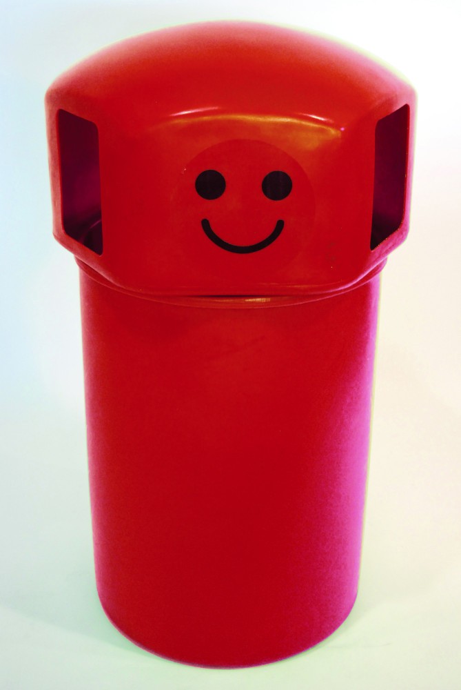 Slingsby Waste Bin 145 L Red Pe (Polyethylene)