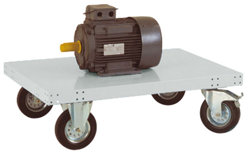 Manuflex Plattformwagen TRANSOMOBIL für 400 Kg Lichtgrau 640 x 1.513 mm