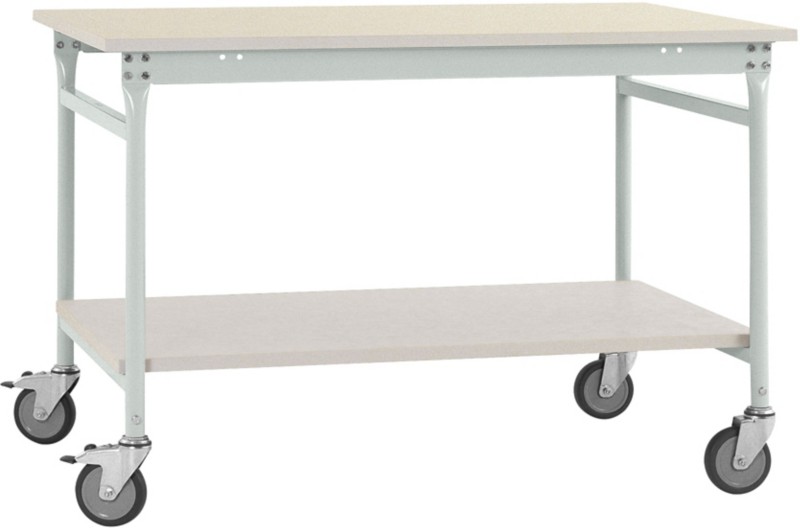 Manuflex Basis Mobiler Beistelltisch UDL 750 x 500 x 850 mm