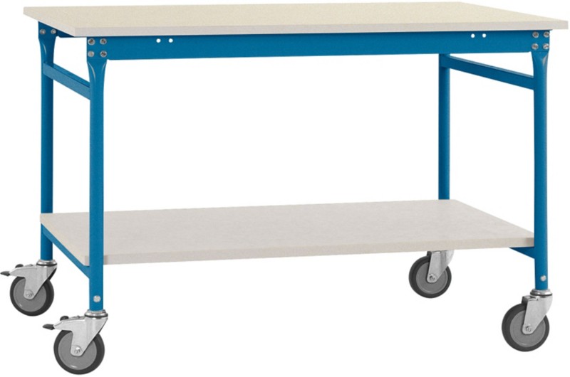 Manuflex Basis Mobiler Beistelltisch UDL 750 x 500 x 850 mm