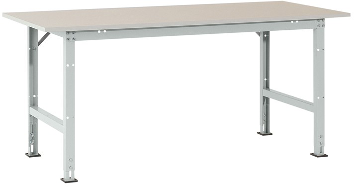 Manuflex Stationär Packtisch PACKPOOL Hellgrau 2.000 x 800 x 870 mm