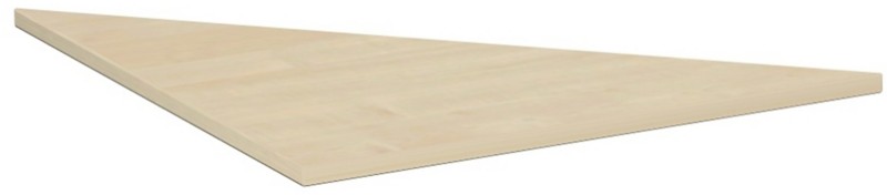 4 Fuß Flex Verkettungsplatte Dreieck 90°, inkl. Verkettungsmaterial, 800x800x, Ahorn