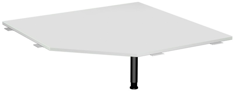 4 Fuß Flex Verkettungsplatte Fünfeck 90° mit Stützfuß, mit Kabelführung, inkl. Verkettungsmaterial, höhenverstellbar, 12...