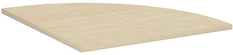 4 Fuß Flex Verkettungsplatte Viertelkreis 90° inkl. Verkettungsmaterial, 800x800, Ahorn