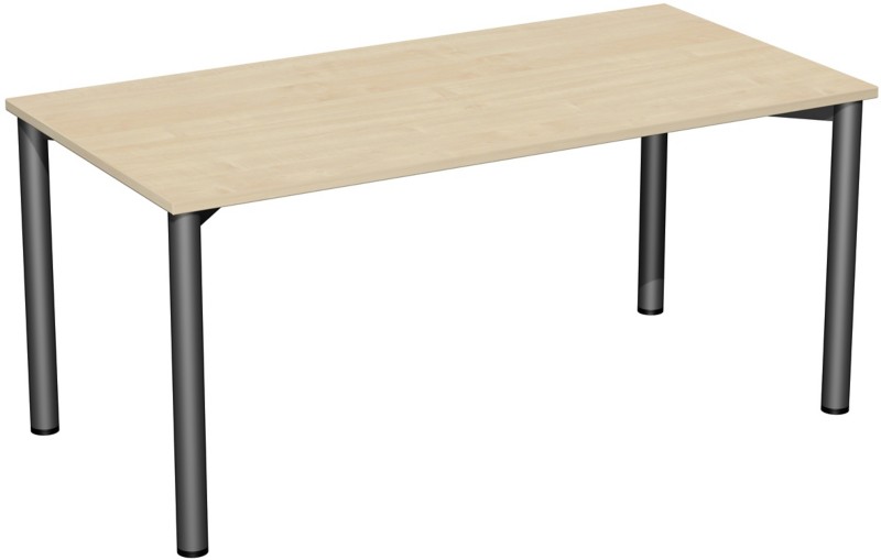 Thumbnail - Speed Office Schreibtisch Rechteckig Ahorn 1.600 (B) x 800 (T) x 720 (H) mm MFC (Melaminbeschichtete Spanplatte)