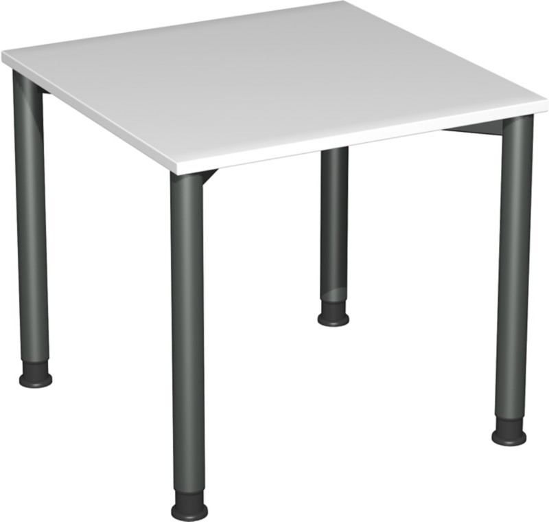 Speed Office Schreibtisch Rechteckig Hellgrau 800 (B) x 800 (T) x 800 (H) mm MFC (Melaminbeschichtete Spanplatte)