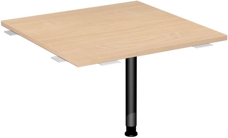 4 Fuß Flex Verkettungsplatte Volleck 90° mit Stützfuß, mit Kabelführung, inkl. Verkettungsmaterial, höhenverstellbar, 80...