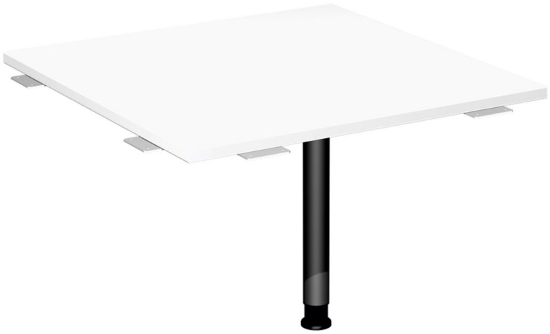 4 Fuß Flex Verkettungsplatte Volleck 90° mit Stützfuß, mit Kabelführung, inkl. Verkettungsmaterial, höhenverstellbar, 80...